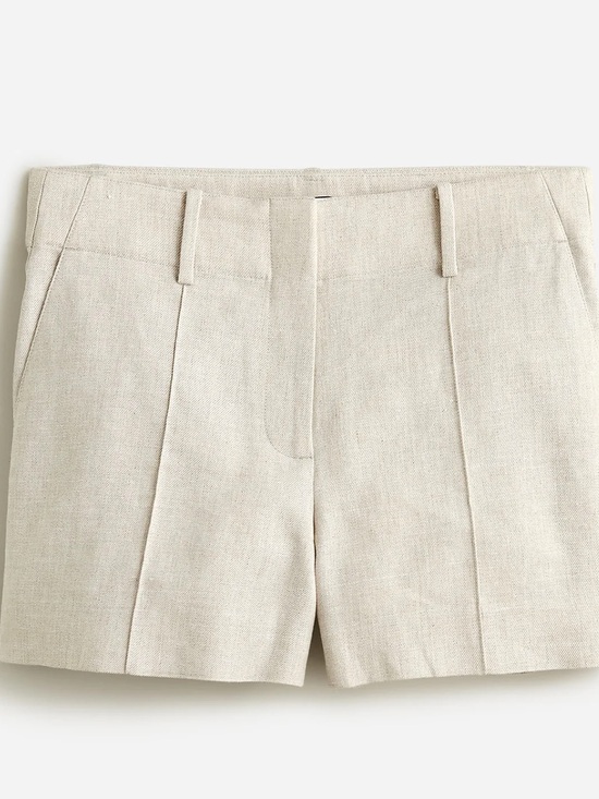 J. Crew Pants - J.Crew Luxury Pintuck Linen Shorts Size 8